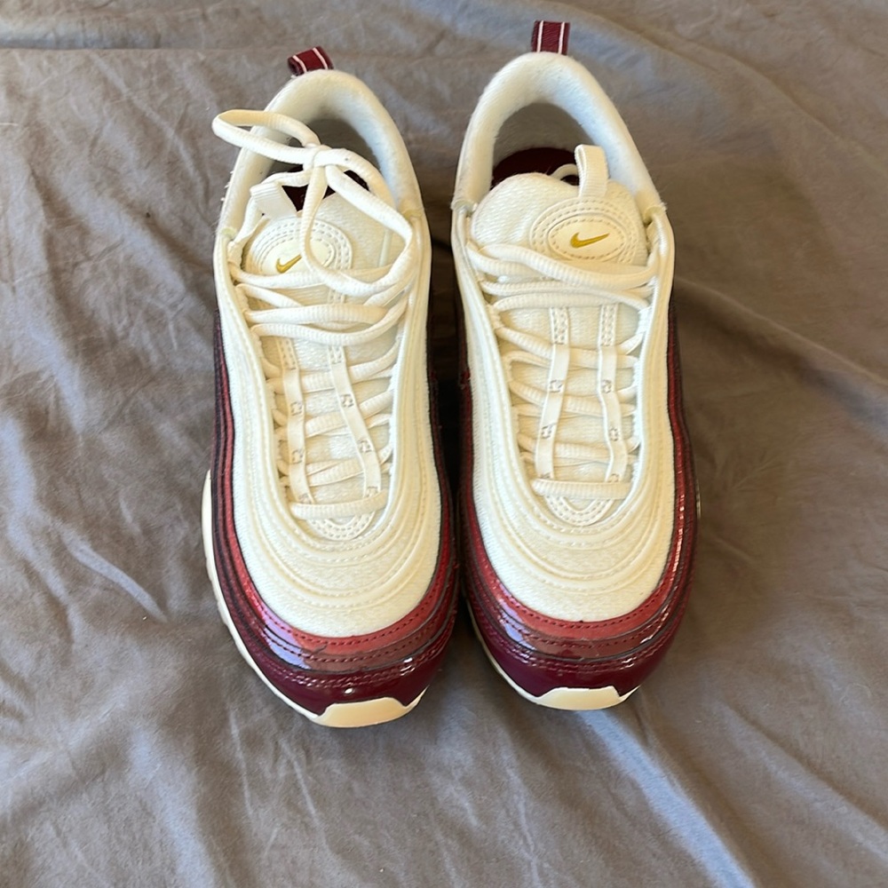 Air max 97 burgundy and cream